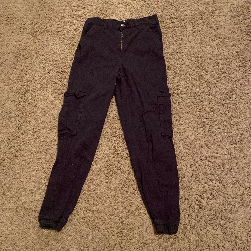 Black cargo pants girls